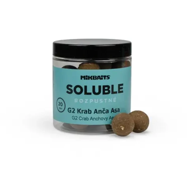 Mikbaits Gangster G2 Krab Ančovička Asa 20 mm / Rozpustné boilies / 250 ml (MC0178)