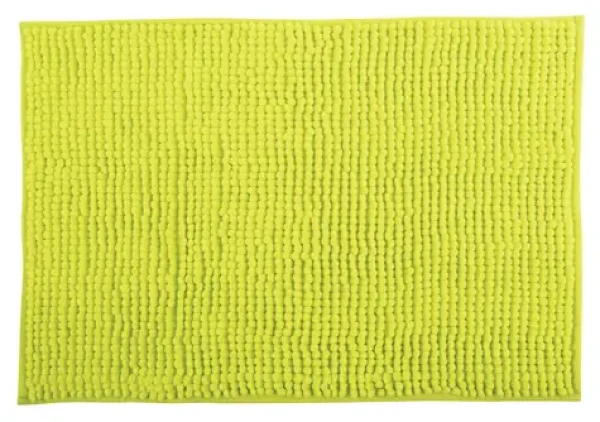MSV CHENILLE koupelnová předložka 60 x 90 cm limetková / polyester / protiskluzová