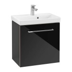 VILLEROY & BOCH - Avento Umyvadlová skříňka, 53x51x35 cm, 1 dvířka, Crystal Black A88800B3