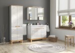 COMAD - Skříňka pod umyvadlo 100cm 3 dvířka BALI bílá 5907611647509