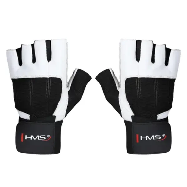 HMS RST04 Fitness rukavice bílé (5907695553789)