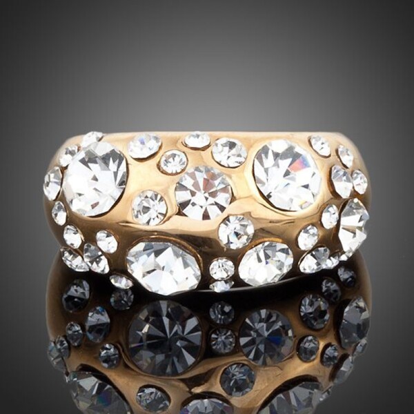 Prsten Swarovski Elements Amedeo, 54 Bílá/čirá