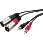 Monacor MCC-102/SW audio propojovací kabel [1x jack zástrčka 6,3 mm (stereo) - 1x jack zástrčka 6,3 mm (stereo)] 1 m čer