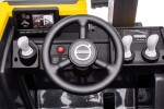 Mamido Dětský elektrický bagr Volvo DK-VE888 žlutý 12V14Ah EVA, ECO kůže