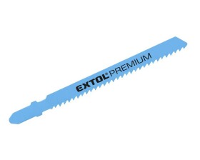 EXTOL PREMIUM 8805203 List do přímočaré pily, na dřevo, T-stopka, Bi-metal, 75 x 1,0mm, 10TPI, 5ks