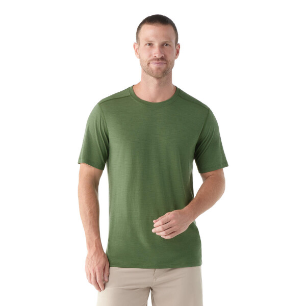 Pánské merino tričko s krátkým rukávem SMARTWOOL Men's Merino Short Sleeve Tee Boxed, Fern Green velikost: M