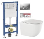 GEBERIT DuofixBasic s matným tlačítkem DELTA21 + WC INVENA TINOS + SEDÁTKO 458.103.00.2 21MA NO1
