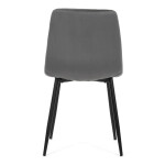 Jídelní židle, šedá, sametová látka, CT-V5081 GREY4