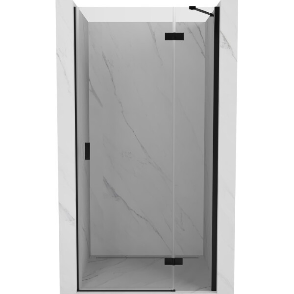 MEXEN/S - Mist-H sprchové dveře křídlové pravé 95, transparent, černá 8A5-095-000-70-00-P