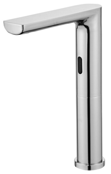 SAPHO - Senzorová vysoká stojánková baterie 6V DC (4xAA), nerez mat PS120