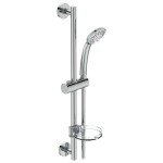 IDEAL STANDARD - Idealrain Set sprchové hlavice 100, 1 proud, tyče a hadice, chrom B9414AA