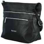 Stylová dámská koženková crossbody kabelka Olbba, černá
