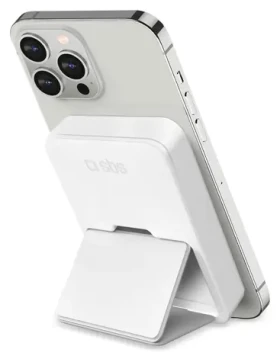 SBS Mag Power bílá / Bezdrátová powerbanka / 5000 mAh / MagSafe / 10 W