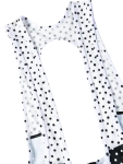 Cyklokraťasy CYCOLOGY Polka Dot, černé, dámské (Motiv Polka Dot, velikost XXL)