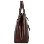 Luxusní dámská kožená kabelka do ruky Katana Faria, tmavě hnědá