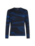 ICEBREAKER Mens Merino 260 Tech Vertex LS Crewe Chillwav, Midnight Navy/Lazurite/J (vzorek) velikost: M