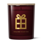 Skandinavisk JUL 200 g - SKANDINAVISK Vonná svíčka ve skle JUL Gold (Vánoce) 200 g, červená barva, sklo