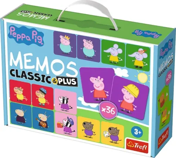 Trefl - Pexeso ClassicPlus - Prasátko Peppa 4v1