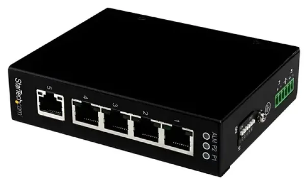 StarTech Průmyslový switch 5-port Gigabit / Switch / Neřízený / 5x RJ45 Gigabit / -40 až 75 °C / kovové tělo (IES51000)