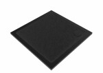 Sprchová vanička čtvercová SAT Project 80x80 cm litý mramor černá SATSVPRO80QCA SATSVPRO80QCA