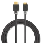 Nedis High Speed HDMI - HDMI Mini kabel 2 m antracit / Kabel HDMI / 4K 60Hz / 18 Gbps / Ethernet (CVBW34500AT20)