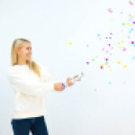 Vystřelovací konfety barevné 60 cm Vystřelovací konfety barevné 60 cm