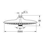 GROHE - Vitalio Joy Hlavová sprcha, průměr 26 cm, 3 proudy, chrom 26462000