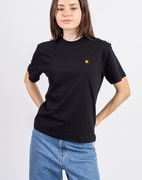 Tričko Carhartt WIP W' S/S Chase T-Shirt Black/Gold