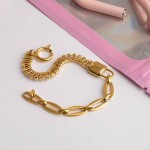 ELENYS Bianca – pozlacený náramek 18K žluté zlato Délka náramku: 18 cm