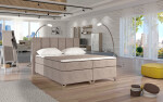 Boxspring Basilio Rozměr: 180 x 200 cm, látka: Riviera 36, Varianta: Bez LED osvětlení