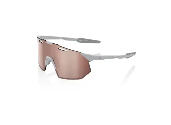 100% Hypercraft SQ brýle Matte Stone Grey/HiPER Crimson Silver Mirror