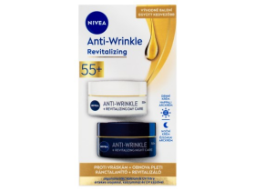 Nivea Obnovující denní a noční krém proti vráskám 55+ 2 x 50ml
