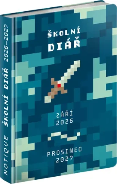 NOTIQUE Školní diář Gamer (září 2026 – prosinec 2027), 9,8 x 14,5 cm (PGD-36961)