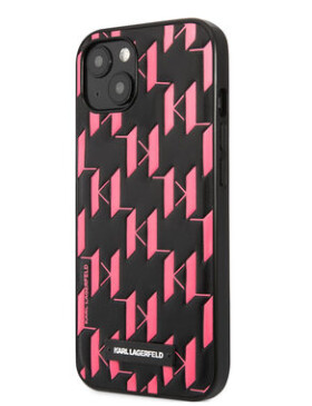 Pouzdro Karl Lagerfeld Monogram Plaque iPhone 13 mini růžové