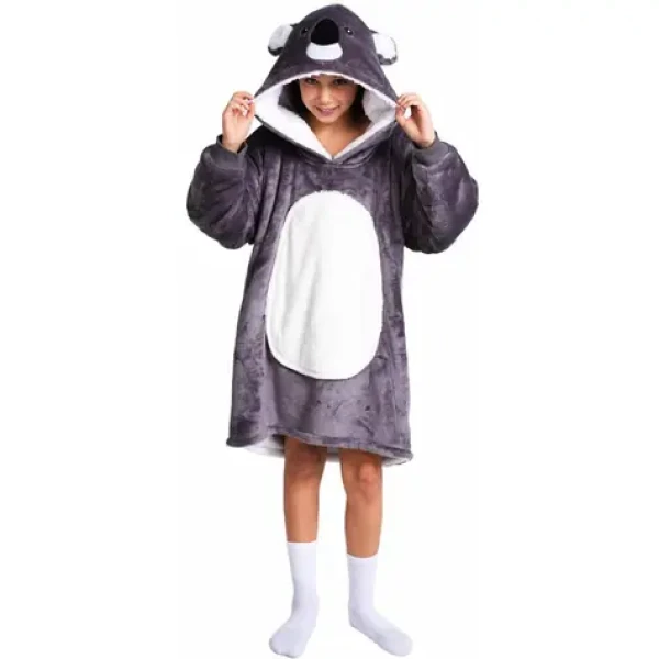 Cozy Noxxiez Koala - hřejivá televizní mikinová deka s kapucí / 7 - 12 let (20-CH324)