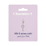 Stříbrný přívěsek klíče - Dveře od štěstí - Albi