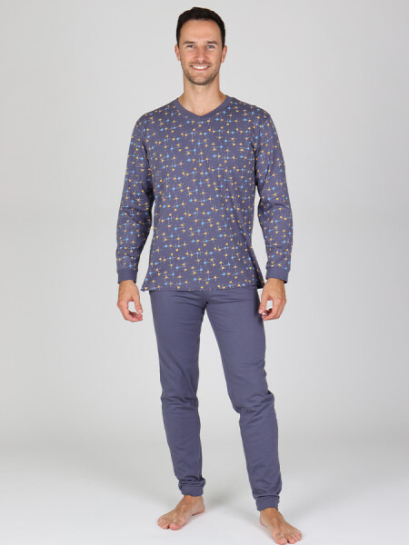 EVONA a.s. Pánské dlouhé pyžamo P ORFEUS - P ORFEUS M