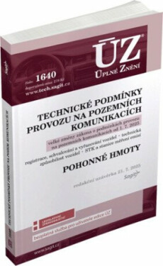 ÚZ č. 1640 - Technické podmínky provozu na pozemních komunikacích, Pohonné hmoty