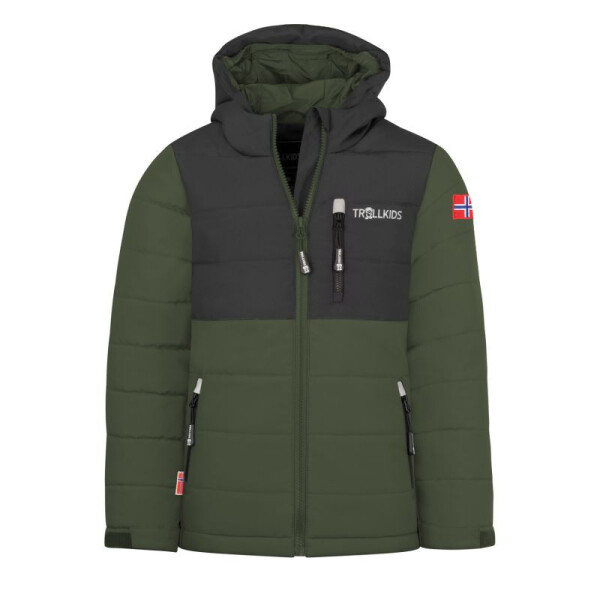 Dětská sněhová bunda Trollkids Hemsedal XT Waterproof Green (513-347) 110