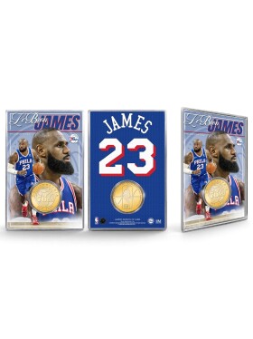 Mince Philadelphia 76ers NBA LeBron James Acrylic Bronze Coin Card