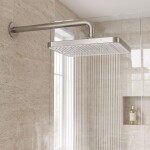 REA - Obdélníková dešťová sprcha JS-032 Brushed Nickel REA-P0394