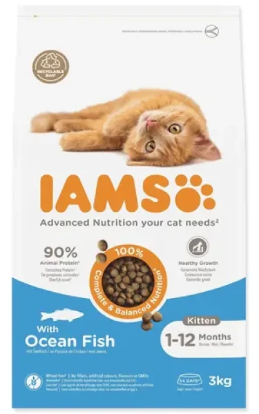 IAMS Krmivo Kitten Ocean Fish / Pro koťata / Mořské ryby / 3 kg (1753-188430)