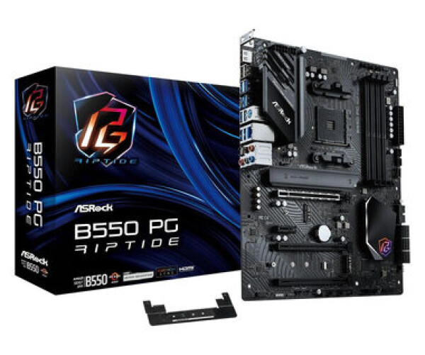 ASRock B550 PG Riptide / AMD B550 / DDR4 / SATA III RAID / USB / 2.5GLAN / M.2 / sc.AM4 / ATX (90-MXBGH0-A0UAYZ)