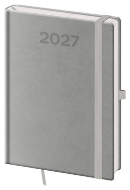 Denní diář 2027 A5 Print Pop šedý