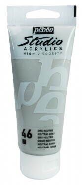Akrylová barva Pébéo Studio Acrylic 100 ml - 046 šedá