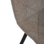 Židle jídelní, krémová látka, nohy černý kov