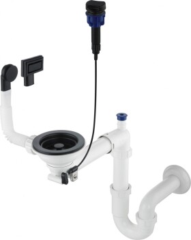 DEANTE - Sifon černá - Náhradní sifonová sada, 1 - bowl ZXY_N972