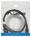 Lanberg prodlužovací kabel C13-C14 černá / Napájecí kabel / 1,8 m (CA-C13E-10CC-0018-BK)