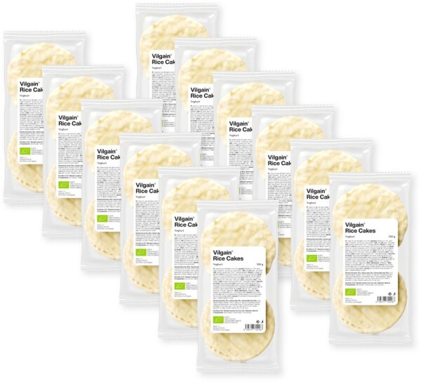 Vilgain Rýžové chlebíčky BIO – 12× jogurt 100 g