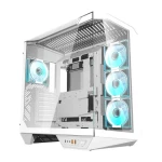 DarkFlash DY470 bílá / ATX / 4x 120 mm / 2x USB-A / 1x USB-C / průhledná bočnice / bez zdroje (DY470 White)